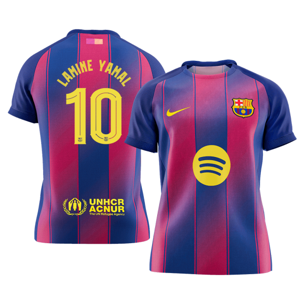 LAMINE YAMAL #10 Барселона Домакинска Тениска 2025/26 - UCL