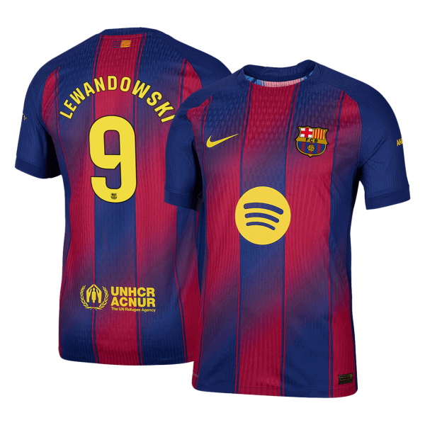 LEWANDOWSKI #9 Барселона Домакинска Тениска 2025/26 Authentic