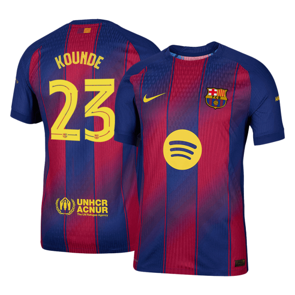KOUNDE #23 Барселона Домакинска Тениска 2025/26 Authentic - UCL