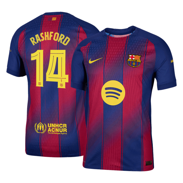 RASHFORD #14 Барселона Домакинска Тениска 2025/26 Authentic - UCL