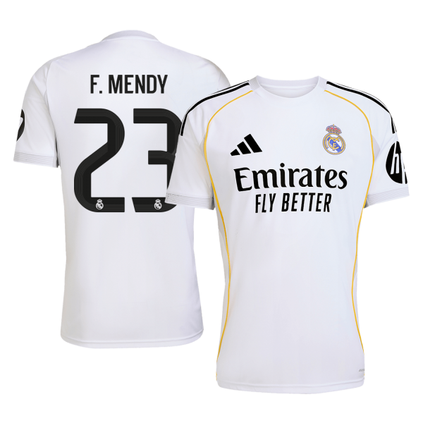F.MENDY #23 Реал Мадрид Домакинска Тениска 2025/26